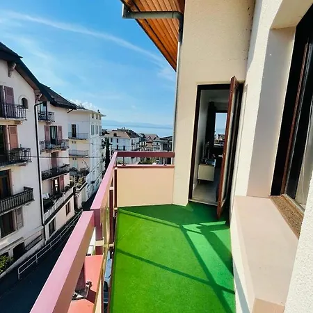 F2 Pres Debarcadere, En Centre Ville, Des Thermes Evian Les Bains 2 Etoiles Exterior photo